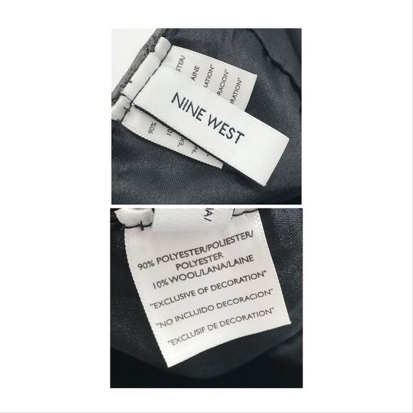 Nine West Womens Newsboy Cabbie Hat Gray Metallic Sparkle Pleats Wool Blend Cap - Picture 3 of 10